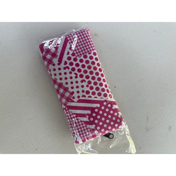 Handmade Handrafted NWOT Geometric Travel Size Wipes Zipper Pouch - Picture 3 of 4